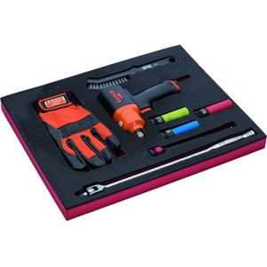 Bahco Foaminlay Fit&Go 2/3 met mini-slagmoersleutel en toebehoren 1/2" - 9-delig - FF1F5012