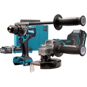 Makita DK0124G201 | Combiset | DF001G Accuboormachine | GA005 Slijper | 40V | 4.0Ah Li-Ion | Mbox - DK0124G201