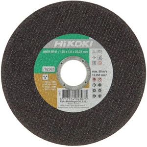 Hikoki accessoires Doorslijpschijf 125X1Mm Voor Inox/Metaal Brilliant - 782302