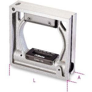 Beta Raamwaterpassen vervaardigd uit gietijzer met twee geslepen prismatische zolen en 2 geslepen platte zolen 2 onbreekbare libellen, nauwkeurigheid tot 0.05 mm/m 1699Q 150 - 016990015