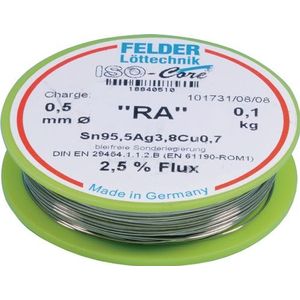 Felder Soldeerdraad | 0,5 mm | 100 g | Sn95,5Ag3,8Cu0,7 | 1 stuk - 18840510 18840510