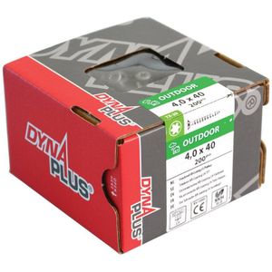 Dynaplus Constructieschroef Ar-Coating Pk +Snijpunt Torx TX40 8.0X90/45 | 50 stuks - 0281.08.62501
