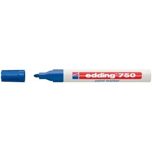 Edding Lakmarker | blauw | streepbreedte 2-4 mm ronde punt | 10 stuks - 4-750003 4-750003