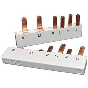 SEP Europe - Kamrail - 2 Fase - 6 Polen - 17,8mm - Gebogen - Wit