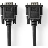 Nedis VGA-Kabel | VGA Male | VGA Female 15p | 1280x800 | 5 m | 1 stuks - CCGP59100BK50 CCGP59100BK50