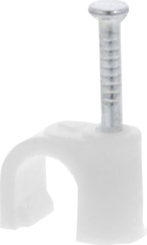 Kabelclip - Rond 7 mm - Wit - 170 Stuks