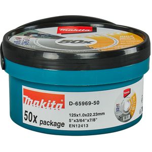 Makita - D-65969-50 - Doorslijpschijf 125 mm - Wit Aluminiumoxide