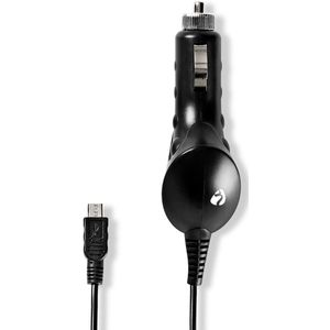 Nedis Autolader | 1x 1.0 A | Micro-USB | 1 m | 5 W | 1 stuks - CCHAU100ABK CCHAU100ABK