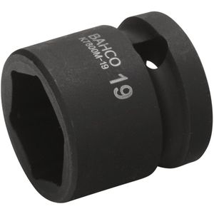 Bahco Slagdop 1/2" | kort | zeskant | gefosfateerd | 13 mm - K7800M-13