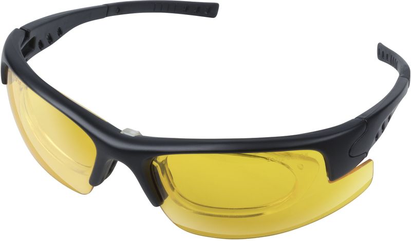 Wolfcraft - ERGO I - Veiligheidsbril - Geel - Kunststof - UV-Bescherming