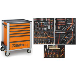 Beta 2400S O7/E-M | Gereedschapswagen | 7 laden | Oranje | 309-delig - 024006224