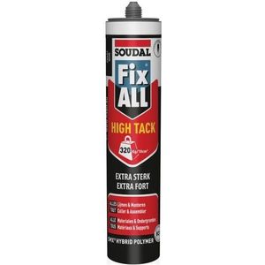 Soudal Fix - All "High-Tack" | Lijmkit | Zwart | 290 ml - 153986