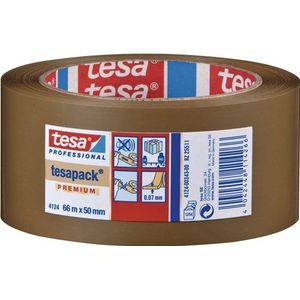 Tesa Verpakkingsplakband PVC | zeemleer | lengte 66 m | breedte 50 mm wiel | 6 stuks - 04124-00343-00 04124-00343-00