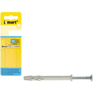 pgb-Europe SMART | Nylon nagelplug VK Ø 5x50 grijs NZN | 15 st SM0PKKN01050050H
