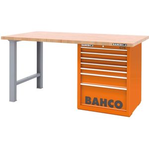 Bahco - 1495KH7BLWB15TW - Werkbank - Blauw - Houten Werkblad - Heavy-Duty