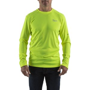 Milwaukee WW LS YL M T-shirt WORKSKIN™ Warm weather long sleeve yellow M - 4932493089