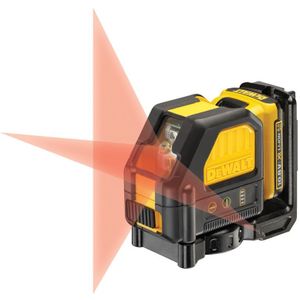 DeWalt DCE088D1R zelfnivellerende kruislijnlaser 10.8V - rode laser - DCE088D1R-QW