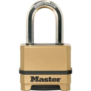Masterlock 50mm padlock - zinc body with black thermoplastic outer cover for corr - M175EURDLF