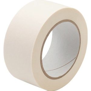 IKS - Afplakband - Wit - Licht Gecrêpt - Lengte 50 m - Breedte 25 mm - 36 Stuks