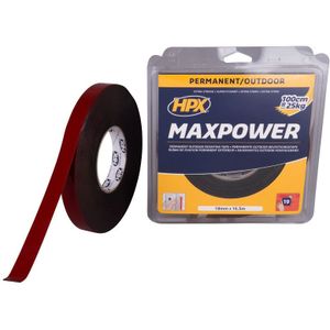 HPX Max Power Outdoor bevestigingstape | Zwart | 19mm x 16,5m - OT1916 | 10 stuks - OT1916