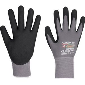 Honeywell Handschoen | maat 6 grijs/zwart | nylon/elastan/nitrilschuim | EN 388 PSA-categorie II | 10 paar - 066306141E 066306141E