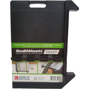 Stealthmounts - Trax90 - Baanzaagvierkant - Zwart - Voor Festool Geleiderails