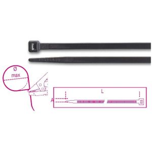 Beta Bmn5390-Nylon Bindstrips, Zwart Uv Best. - BMN5390