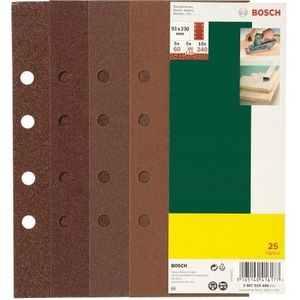 Bosch Accessoires 25-delige schuurbladenset voor excenterschuurmachines, korrel 120 - 2607019494
