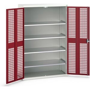 Bott Verso Kast Gevleugelde Deuren | 1300x550x2000mm | 4 Legborden | RAL 3004 - 16926783.24