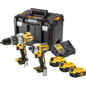 DeWalt DCK276P3T | Combiset | XRP Schroef/klopboormachine DCD996 + slagschroevendraaier DCF887 |  18V XR | Brushless | 3x5.0Ah | in TSTAK - DCK276P3T-QW