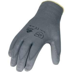 Asatex Handschoen | maat 10 grijs | EN 388 PSA-categorie II | nylon met polyurethaan | 12 paar - 3701/10 - 3701/10