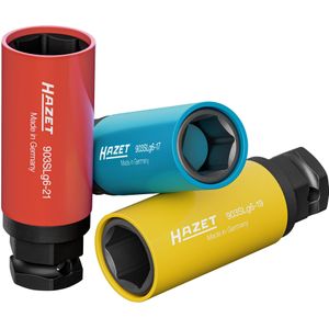 HAZET Krachtdopsleutelset 903SLG6 - 3-delig - 1/2 inch - 24 mm - Voor Bestelwagens