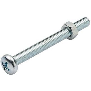 Homefix Metaalschroef Vz Ck PH2 + Moer M4X25 | 20 stuks - 6701.50.10090