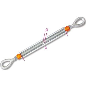 Beta 8105-K 3/8X6-Spanschroeven Met Twee Ogen - 081059010