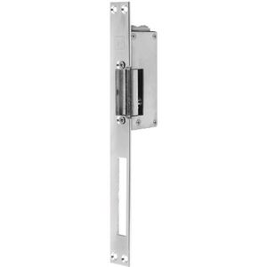 Effeff 12W-HZ Elektrische inbouw deuropener waterbestendig type 12W | spanningsloos vergrendeld | met schootsignalering | fix | sluitplaat 318 RVS | 24V=~ | DIN rechts. | 100 x 22 x 38 mm - 10000920
