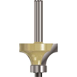 Rotec HM Afrondprofielfrees S=8,0 D=25,4 R=6,35 met geleidelager - 2700425