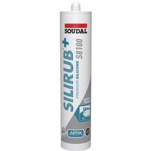 Soudal Silirub+ S8100 Neutraal | Sanitairkit | Basalt | 300 ml - 135728