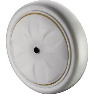 BS Rollen - Reserve-wiel - Wit - Kunststof - Draagvermogen 300 kg