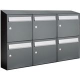 Allux - Flow Set 3-Breed 2-Hoog - Brievenbussysteem - Antraciet