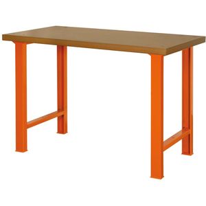 Bahco Werkbank | heavy-duty | met MDF werkblad | 4 poten | grijs | 1500 mm x 750 mm x 1030 mm - 1495WB15TDGR