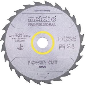 Metabo Accessoires Cirkelzaagblad | "Power Cut Professional" | Ø235x30mm | Z24 WZ 20° - 628493000