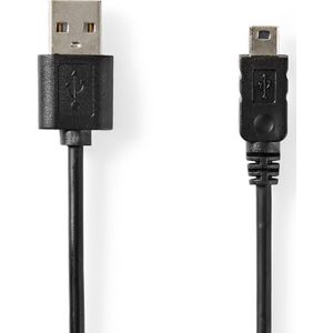 Nedis USB-Kabel | USB-A Male | USB Mini-B 5-Pins Male | 480 Mbps | 2 m | 50 stuks - CCGT60300BK20 CCGT60300BK20