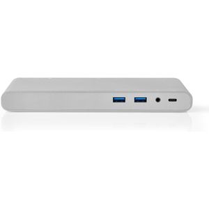 Nedis USB Docking Station | USB-C Male | 0.2 m | Wit met Euro Lock | 1 stuks - CCTB64991AL02 CCTB64991AL02