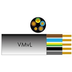 Kabel VMVL - Rond - Wit - PVC - 5 Aders - 100 Meter