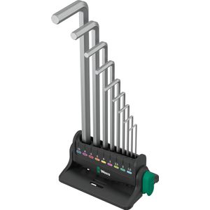 Wera 950/9 Hex-Plus 8 Stiftsleutelset, metrisch, verchroomd, 9-delig - 05022102001