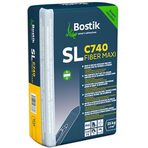 Bostik - SL C740 FIBER MAXI - Egaline - Grijs - Zak 25 kg