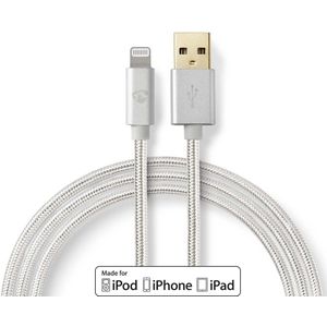 Nedis Lightning Kabel | Apple Lightning 8- Pins naar USB-A Male | 3 m | 1 stuks - CCTB39300AL30 CCTB39300AL30