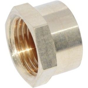 Kirchhoff Rood messing eindkap, blank, 1/2"IT, (3301) - 988959213