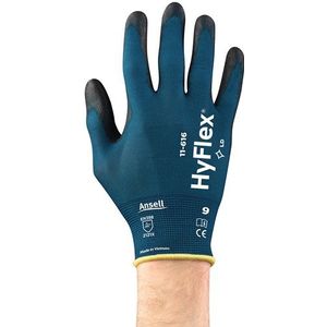 Ansell Handschoen | maat 10 groenblauw/zwart | EN 388:2016 PSA-categorie II | nylon m.polyurethaan | 12 paar - 11-616/10 11-616/10