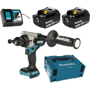 Makita DHP486RFJ | Klopboormachine | 18 V | Set | 2x 3,0 Ah Accu & Lader in Mbox